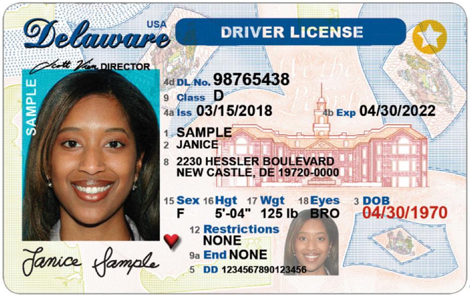 Image of Delaware License